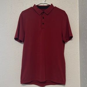 Red Lululemon evolution polo, size medium